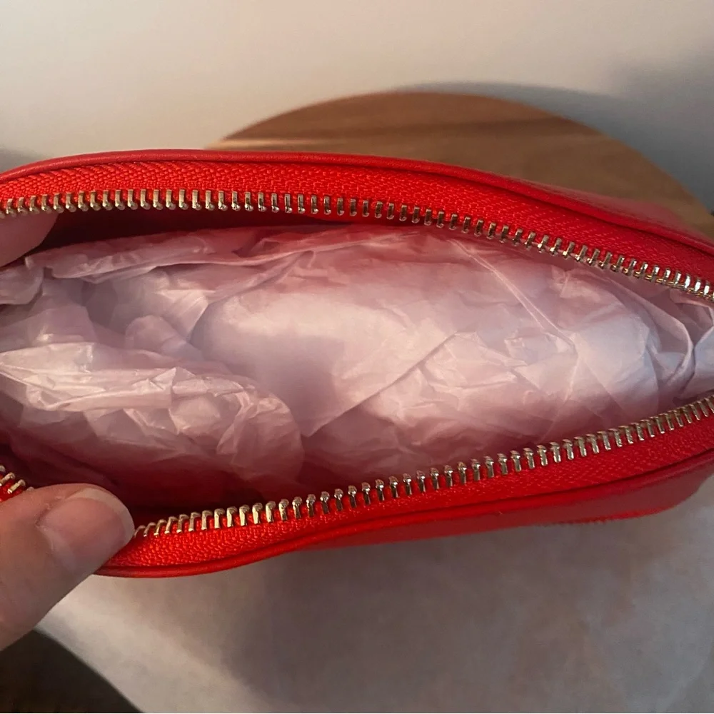 Brouk & Co Duo Travel Organizer Red Jewelry Cosmetics Zipper Case New NIB